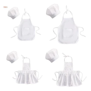Shas Trẻ Em Tạp Dề Đầu Bếp Mũ Trước Bé Trai Bé Gái Tạp Dề Nhà Bếp Thủ Công Tạp Dề Trẻ Em