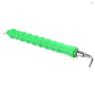 Dây buộc cốt bán tự động Twister, móc Carbon có tay cầm nhựa, dùng cho thanh ràng buộc, móc thẳng màu xanh lá cây