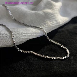 {Fh Fashion} Vòng cổ kim cương giả tinh tế phong cách Hàn Quốc Chuỗi xương đòn Quà tặng trang sức cổ thời trang dành cho nữ.