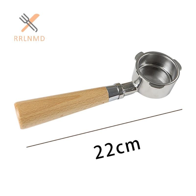 Rrlnmd 51mm Cà Phê Không Đáy Portafilter Tay Cầm Gỗ Cho Delonghi Dedica Ec680 Ec685 Giỏ Lọc Thay Thế Barista Phụ Kiện MỚI