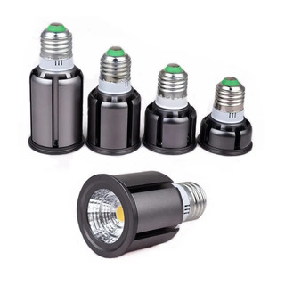 Bóng đèn LED Spotlight Siêu sáng COB E27 9W 12W 15W 20W 25W 220V Vỏ đen Spotlight Trắng lạnh / trung tính / ấm / ba màu Ánh sáng