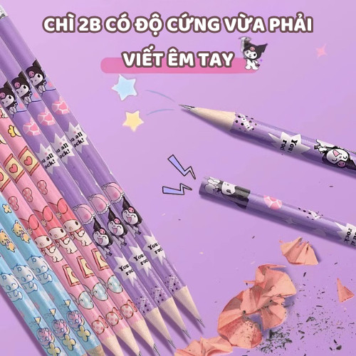 Gọt bút chì quay tay hot trend - Hộp 30 bút chì, tẩy chì thỏ dễ thương cho bé