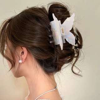Kẹp Tóc Bướm Chống Trơn Trượt Cho Bé Gái, Kẹp Tóc Giả Cho Đám Cưới / Tiệc / Sử Dụng Hàng Ngày, Phụ Kiện Tóc PVC Có Tay Cầm An Toàn