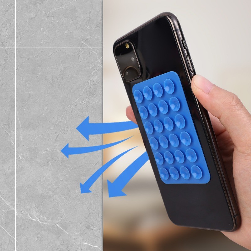 Giá đỡ cốc hút silicon dày - Miếng đệm hút cao su silicon dính lưng bằng điện thoại di động - Giá đỡ điều hướng ô tô chống trượt