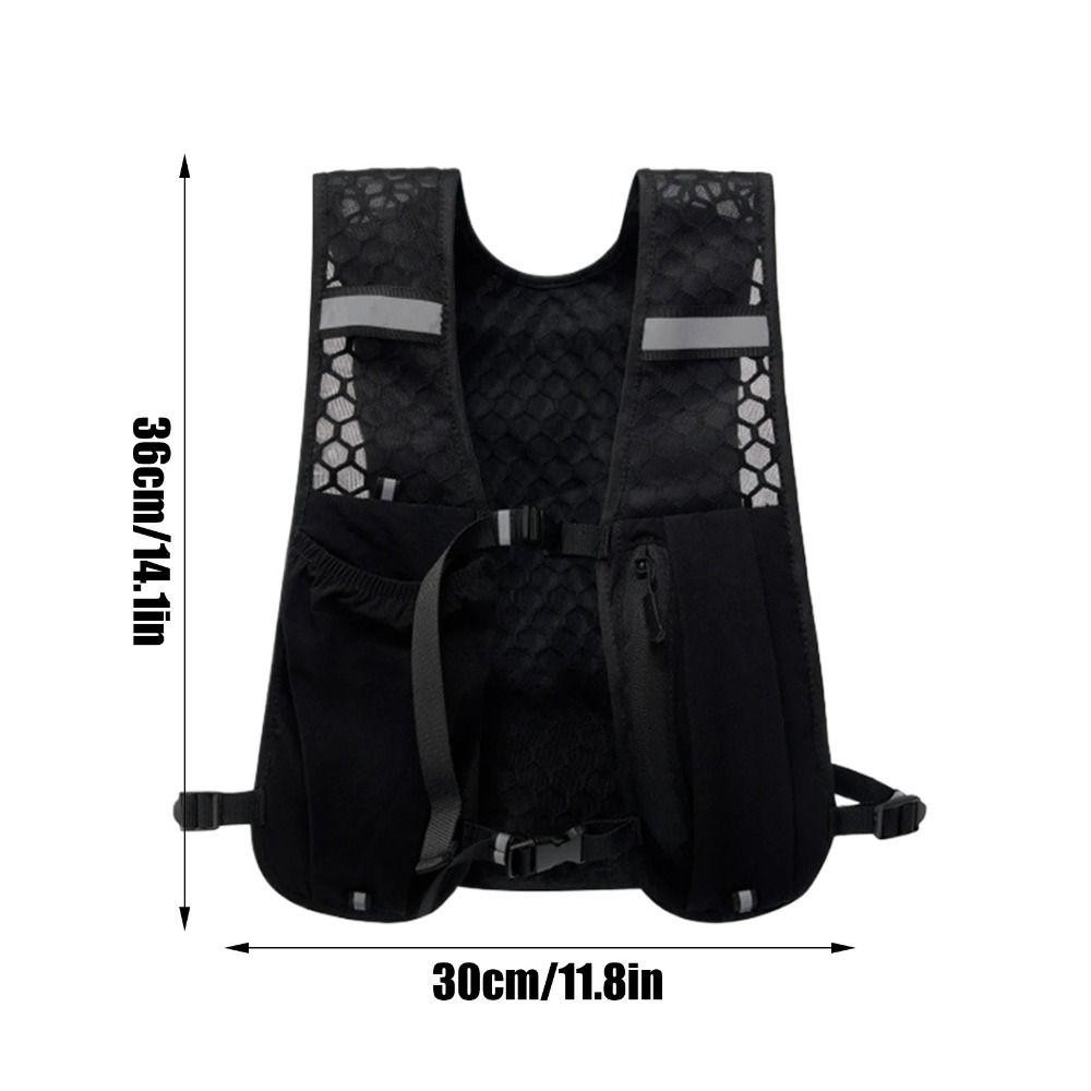 Áo Vest Chạy Bộ ESSENCEH - Nylon Chống Nước, Phản Quang, Có Hộp Để Điện Thoại và Bình Nước