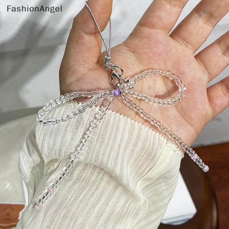 Fashionangel Dễ Thương Nơ Ngọc Trai Mặt Dây Chuyền Móc Khóa Thời Trang Hình Trái Tim Mặt Dây Chuyền Điện Thoại Di Động Camera Mặt Dây Chuyền Phụ Kiện Túi Trang Trí Quà Tặng VN