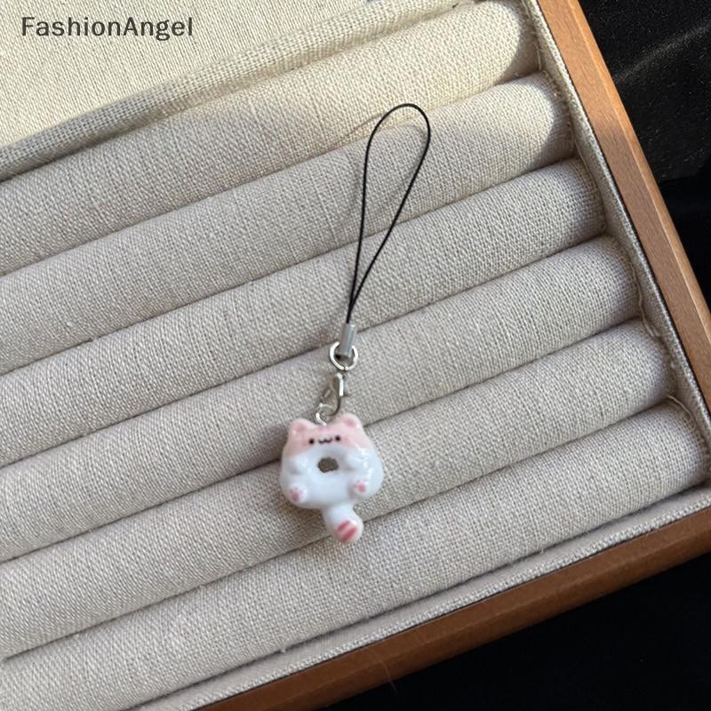 FashionAngel 1 Phụ Kiện DIY Cookie Điện Thoại Quyến Rũ Dây Đeo Cặp Đôi Mềm Móc Khóa Mặt Dây Dễ Thương Dây Keycord VN
