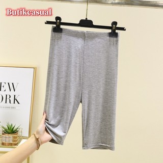 Phụ Nữ Modal Quần Short Legging Trơn Mỏng size Lớn Quần yoga Mùa Hè 2025 Quần Co Giãn