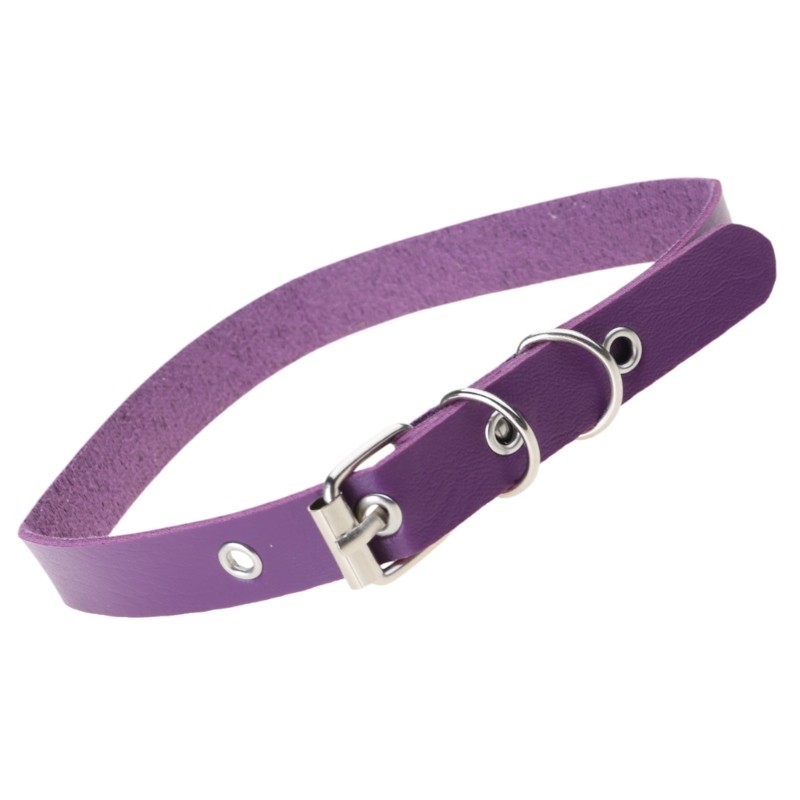 COO Bông Tai Kẹp Xương Đòn Dây Chuyền Punk Rock Phong Cách Da PU Vòng Cổ Choker Có Thể Điều Chỉnh Cho Các Bữa Tiệc Và Lễ Hội