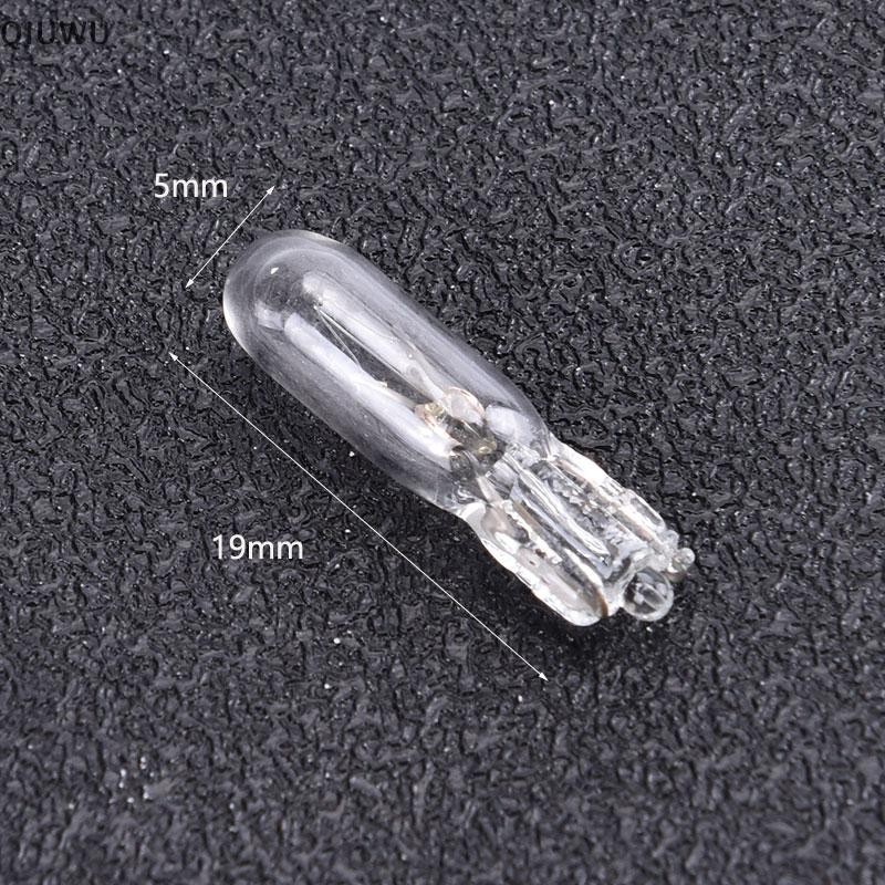 Qiuwu 10 Chiếc 12V 1.2W T5 Bóng Đèn Thủy Tinh Bảng Điều Khiển Dụng Cụ Bóng Đèn Phanh.