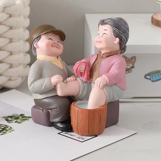 2024 Sáng Tạo Tình Yêu Ông Già Bà Già Giữ Cùng Đi Bộ Với Bạn Nhựa Đồ Trang Trí Quà Tặng Sinh Nhật Trang Trí Phòng Khách20250411AA