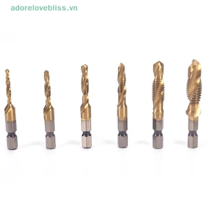 Thêm M3-M10 Chuôi lục giác Mạ titan HSS Vít tay Hệ mét Tập mũi khoan BSS