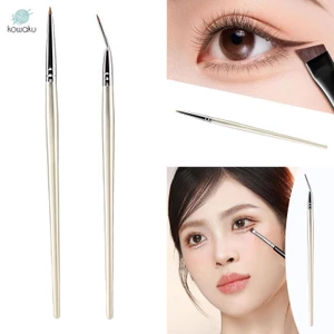 Bàn chải kẻ mắt góc cạnh, lót cánh, lông mày di động cho du lịch, chuyên nghiệp tại nhà