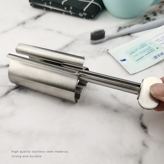 Chắc Chắn Bền Thép Không Gỉ Kem Đánh Răng Bóp Kẹp Di Động Xoay Được Loại Con Lăn Sữa Rửa Mặt Đồ Vệ Sinh Bóp