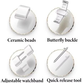 Dây đeo đồng hồ gốm sứ 18mm cho Huawei Watch GT5 Pro 42mm Đồng hồ GT5 GT4 41MM Dây đeo thoải mái Phụ kiện vòng tay có thể thay thế