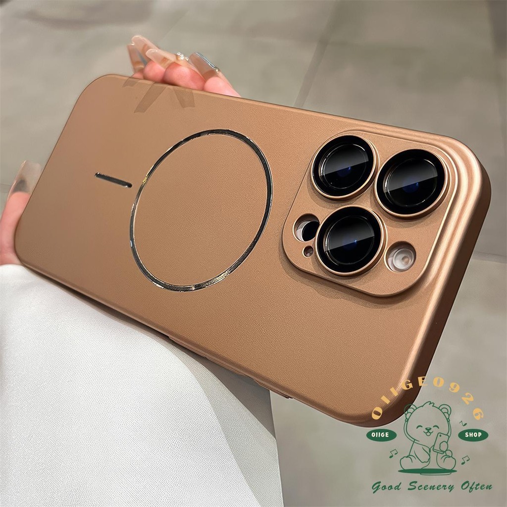 Ốp điện thoại từ tính mờ siêu mỏng iphone16 Pro Max 15 14 13 12 11 vỏ cho vỏ iPhone silicon PC vỏ cứng chống sốc