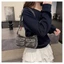 DARON Retro Túi Denim, Túi Đeo Ngang Túi Xách Cô Gái Cay Túi đeo dưới cánh tay, Túi Nách Y2K Di Động Túi Nách Túi Vải Dạo Phố