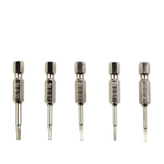 [Fuxin] 5 Chiếc Tua Vít Đầu Tam Giác Từ Tính Thép 1 / 4 Chuôi Lục Giác 50mm