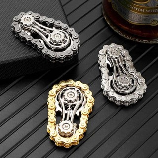 MONOSTYLE Bánh xích Fidget Spinner, Dây xích xe đạp kim loại EDC Spinner Bánh đà Con quay hồi chuyển đầu ngón tay, Phong cách Antistress Lo âu Đồ chơi Fidget bền mới lạ dành cho người lớn