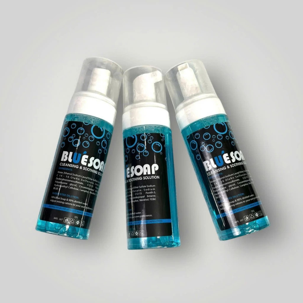 Dung dịch Bluesoap vệ sinh lau mực xăm pha sẵn pxtm