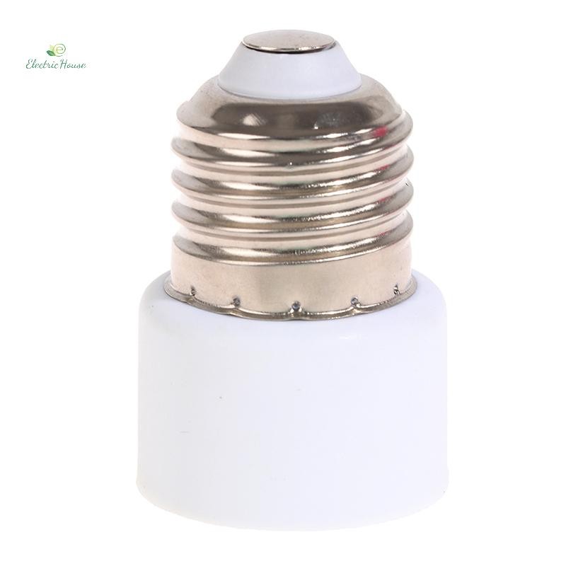 [Nhà Điện] 220V E27 ABS Trắng Kết Nối Phụ Kiện US / EU Cắm Vít Bóng Đèn Đế Adapter mới