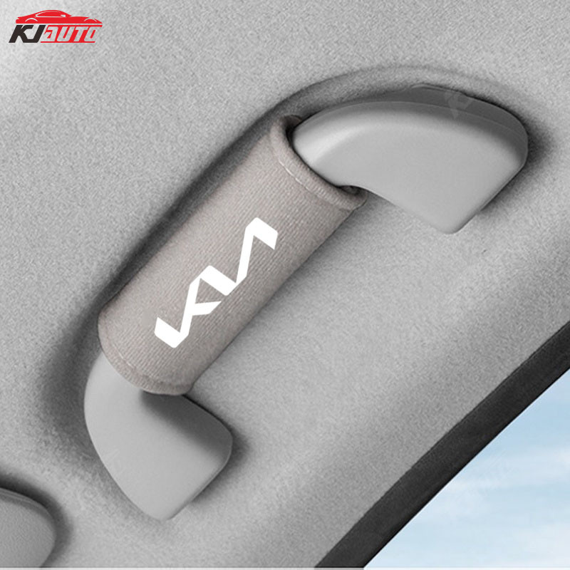 Kia Kn Da Lộn Mái Xe Tay Cầm Vỏ Bảo Vệ Tay Nắm Cửa Da Trang Trí Phụ Kiện Cho Sonet Niro Lai Cerato Stonic Rio Sportage Buổi Sáng Seltos K2 K3 K5