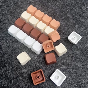 OXXGGKAO Gõ Keycaps PBT với đầu mèo độc đáo MAO Flat Profile Keycap dành cho bàn phím những người đam mê