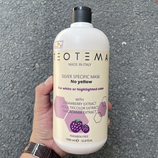 Kem hấp tím khử vàng dành cho tóc sáng, bạch kim TEOTEMA Silver Specific Mask ( No Yellow ) 1000ml [ TN ]