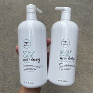 Bộ gội xả dưỡng tóc chắc khỏe, kích thích mọc tóc Tea Tree Paul Mitchell Scalp Care anti-thinning 1000mlx2 [ TN ]
