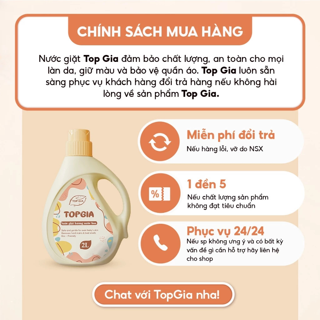 (CAN 2LIT) Nước giặt xả sắc Hương Nước Hoa Top Gia 2in1, can 2 lít khử khuẩn lành mạnh, lưu hương tới 24H
