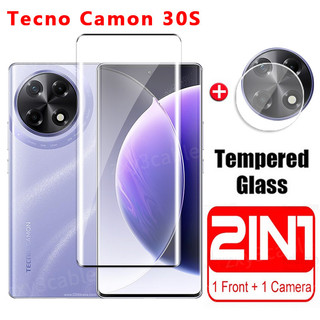 Kính Cường Lực 2in1 Cho Tecno Camon 30 S 40 Pro 30S 4G 5G 2024 Viền Cong Bảo Vệ Màn Hình Cho TecnoCamon30 Camon30S 30SPro 30S Camon40 40Pro Pro Phim Bảo Vệ Ống Kính Máy Ảnh