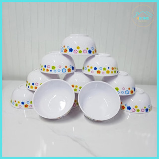 [ Kho sỉ] Combo 10/20 Chén ăn cơm nhựa melamine nhiều màu không vỡ loại tốt - Hùng Home