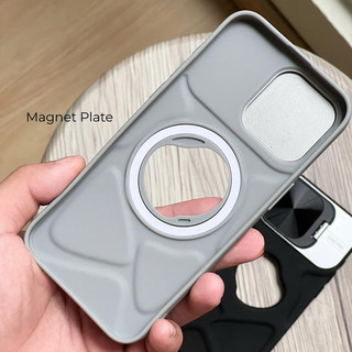 Giá đỡ bảo vệ camera mới Vỏ điện thoại silicon chống sốc tương thích với iPhone 16 Pro MAX 15 14 13 12 11 Pro MAX 14Plus 15plus 16plus 11pro có vỏ mềm từ tính