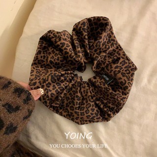 Yoing / Dây buộc tóc in họa tiết da báo lớn Phiên bản Hàn Quốc Phong cách lười biếng Thu đông Phụ kiện tóc phù hợp