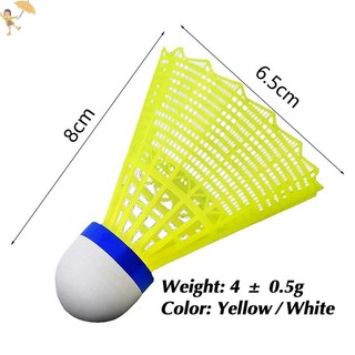 [GOU] 1 CÁI Cầu Lông Nhựa Vàng Trắng Học Sinh Cầu Lông Nylon VN
