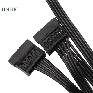 Jinhf DIY Molex 4pin IDE 1 đến 5 SATA 15Pin Ổ Cứng Nguồn Điện Chia Dây Cáp HOT