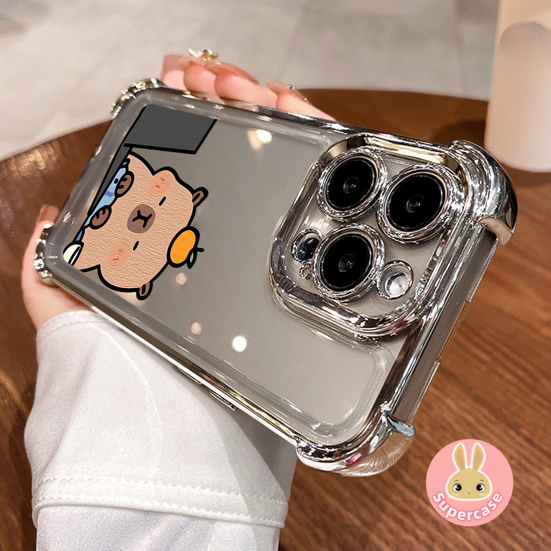 Ốp điện thoại làm việc Capybara dễ thương thời trang cho Honor 500 400 Magic 8 Pro Lite Smart X9D X70 X70i X5C Plus X5B Honor500 Honor400 Ốp lưng chống sốc động vật hoạt hình