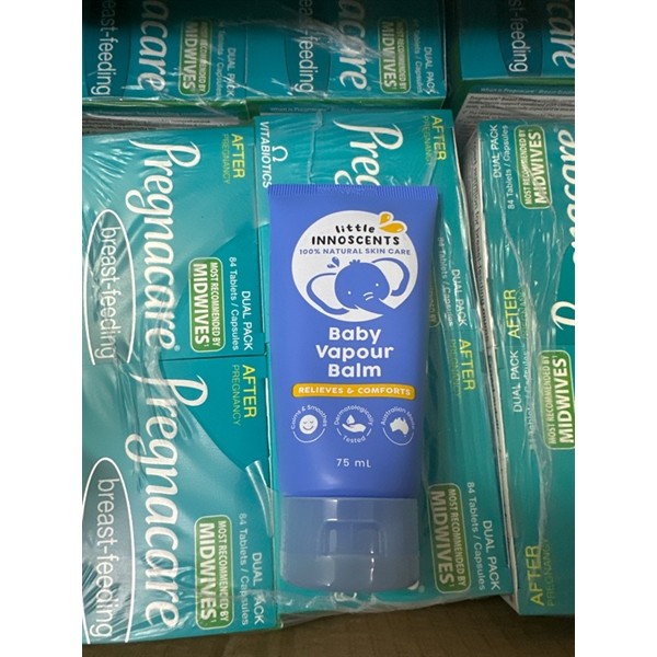 Dầu bôi ấm ngực Little Innoscents Winter Blue Balm của Úc, 75ml