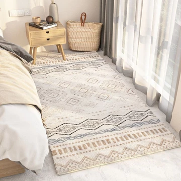Thảm đầu giường thảm dài phòng khách Thảm trải bàn cà phê Sofa giường dày cho phòng ngủ thảm trải sàn sọc thảm trải sàn