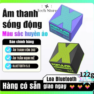 𝐓𝐞𝐜𝐡 𝐒𝐭𝐨𝐫𝐞 Loa Bluetooth không dây Mini X1 Loa di động sạc trầm, 360 ° Âm thanh nổi, âm trầm tuyệt vời