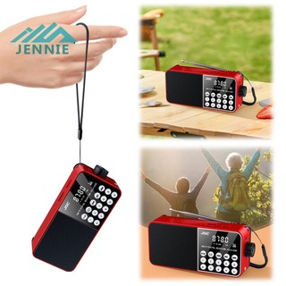 Đài phát thanh di động Mini Máy phát sóng tương thích Bluetooth Hỗ trợ vô tuyến Thẻ TF Máy nghe nhạc MP3 âm thanh nổi cho cơn bão khẩn cấp [jennie1.vn]