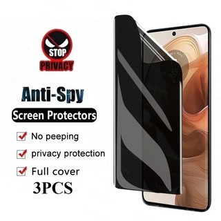 3 HD Chống Gián Điệp Riêng Tư Hydrogel Phim Dành Cho vivo V50 V40e V40 V30e V30 V29e V29 V27e V27 V25e V25 SE Pro Lite 5G 4G IDN ME Ấn Độ Full Cover Chống Cháy Nổ