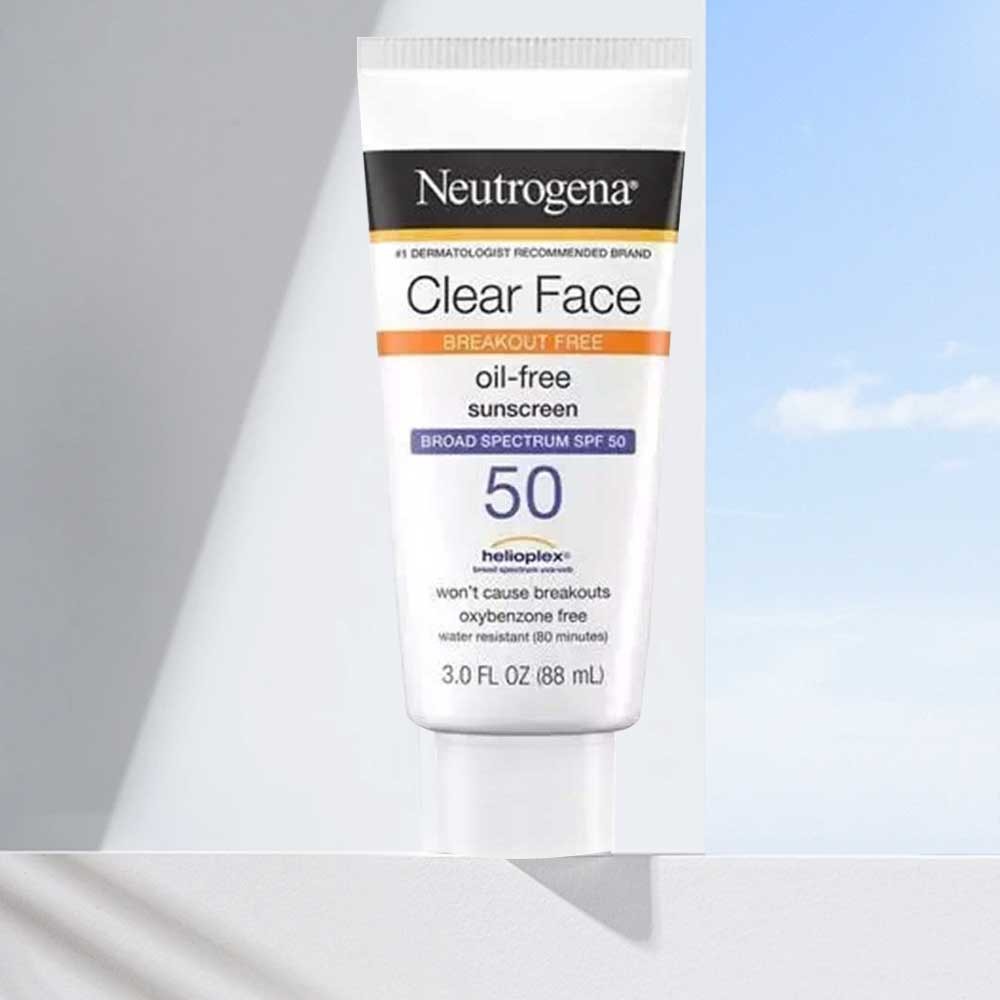 Neutrogena Clear Face Breakout Free Oil Free Sunscreen SPF50 88ml