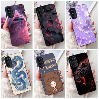Dành Cho Motorola Moto G52 G82 G71S Ốp Lưng XT2221-1 XT2221-2 XT2225-1 Vỏ Chống Sốc Cool Dragon Leopard Phim Hoạt Hình Vỏ TPU Mềm