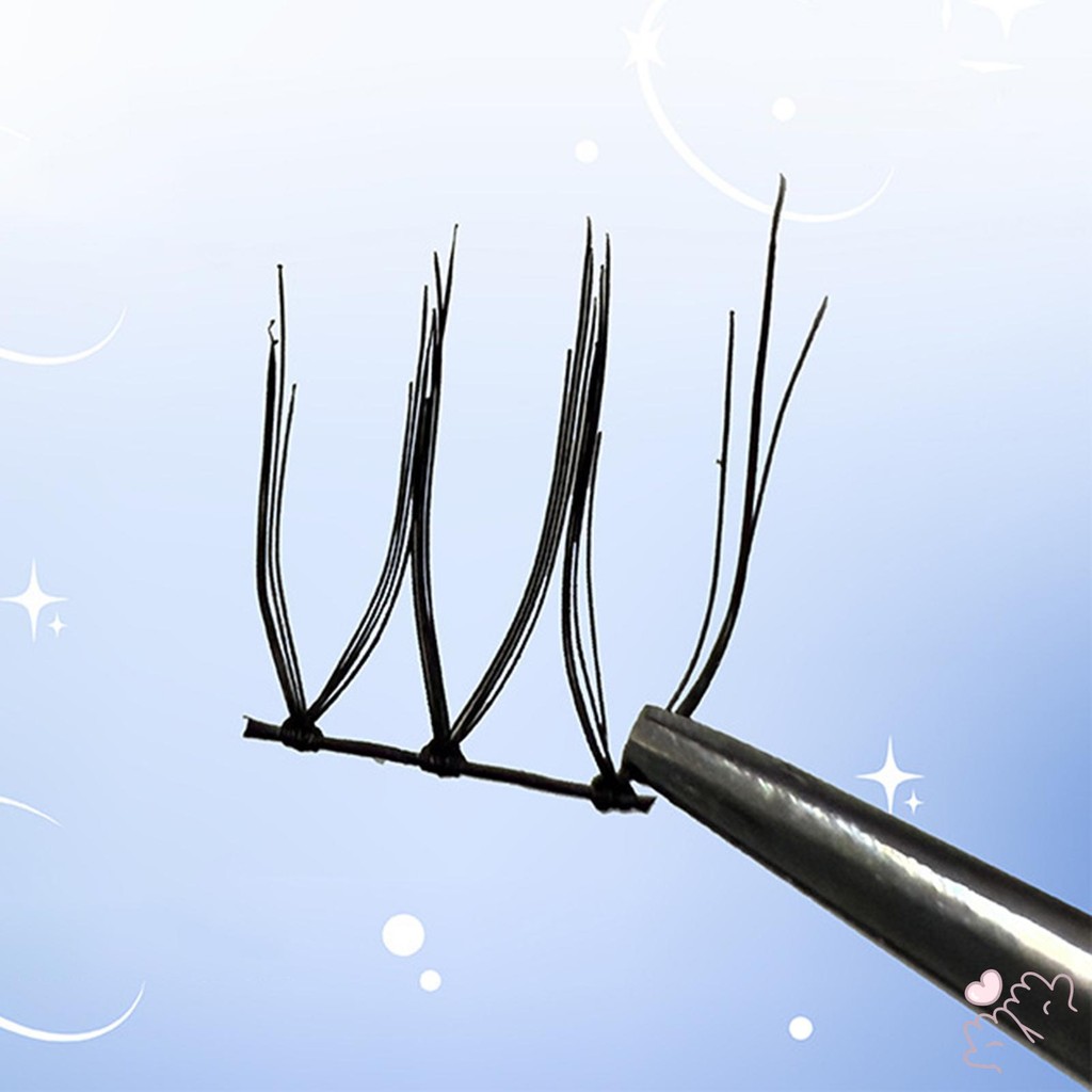Phân đoạn Truyện tranh Cụm mi mi tự nhiên & Wispy Lash Wisps Thích hợp cho phụ nữ ở mọi lứa tuổi