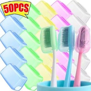 Mũ đầu bàn chải đánh răng di động màu sắc ngẫu nhiên - Hộp đựng đầu bàn chải đánh răng du lịch - Mũ chống bụi Phụ kiện phòng tắm gia đình