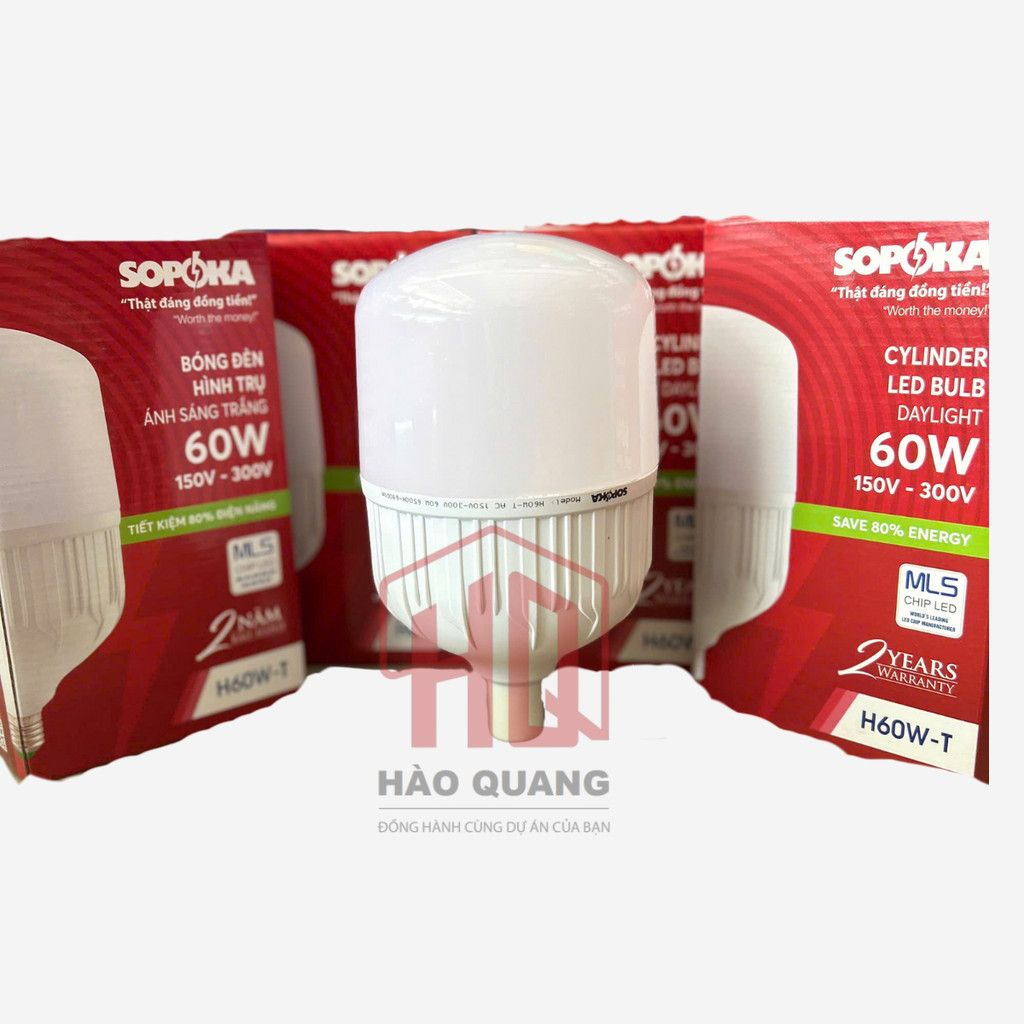 2 Bóng đèn led cao cấp Sopoka hàng Việt Nam (30w/60w)
