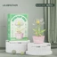 YOLOGO Mô hình chậu mọng nước, Gạch bé gái Đồ chơi trẻ em Khối xây dựng trong chậu hoa DIY, Quà tặng Bàn làm việc tại nhà Trang trí thực vật Đồ chơi giáo dục Bộ khối xây dựng mọng nước Trẻ em