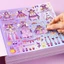 Trẻ em thay quần áo và trang phục cô gái sáng tạo giáo dục cô gái lấp lánh] [Hình dán kích thích đồ chơi dán trang điểm không giới hạn công chúa insdiy