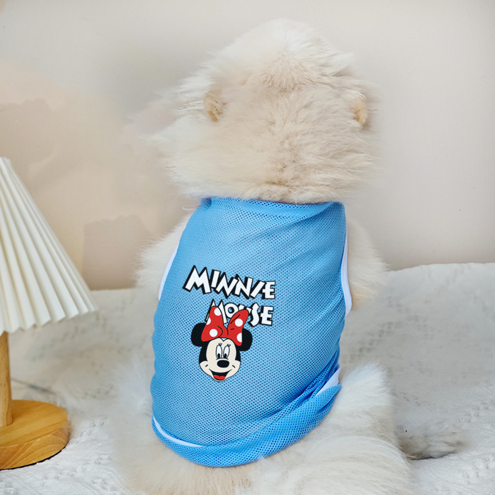 ✨ Hàng Mới Về ✨ S-2xl Chuột Thú Cưng Hoạt Hình In Hình Chó Áo Vest Cho Chó Nhỏ Và Vừa Thoáng Khí Lưới Quần Áo Cho Chó